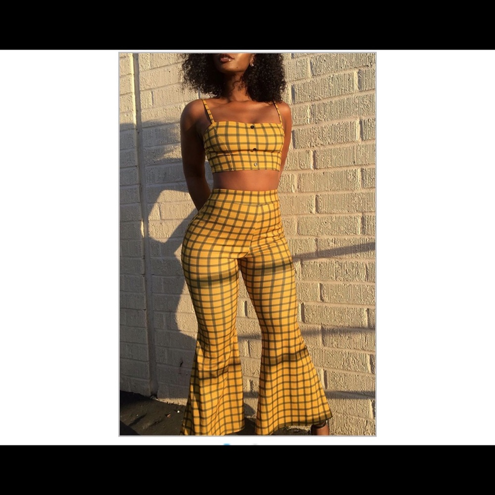 Yellow Black 2 Piece